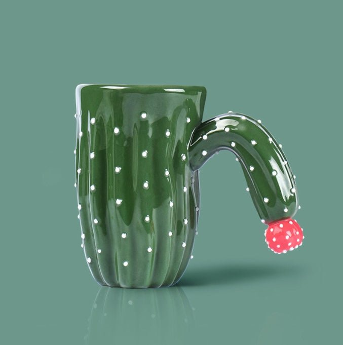 Close-up of the 0.61kg heavy ceramic texture and geometric ridges of the Oasis Grounding Tea Mug.