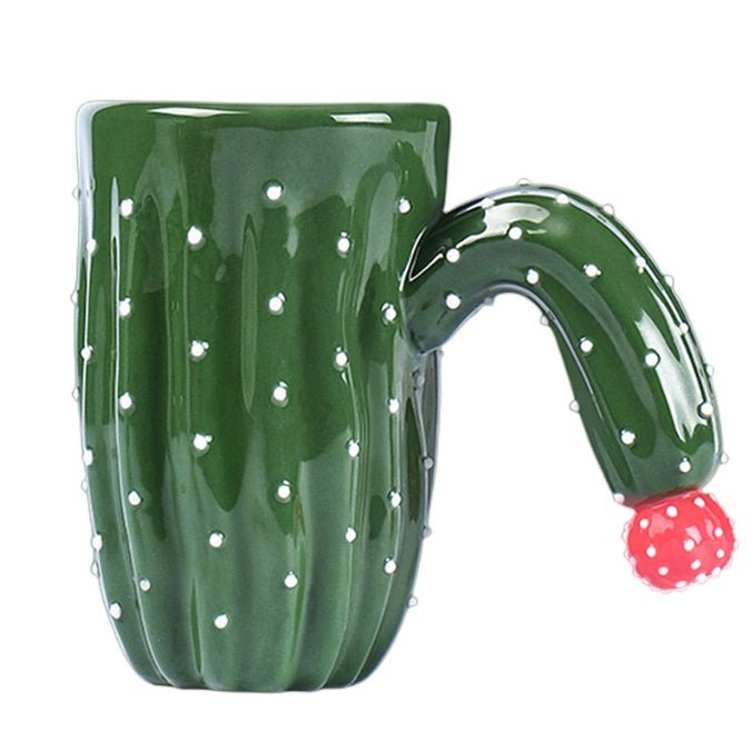 Close-up of the 0.61kg heavy ceramic texture and geometric ridges of the Oasis Grounding Tea Mug.
