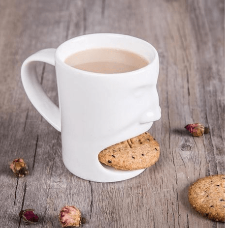 The Ritual Companion Cup - Minimalist Ceramic Mug with Snack Holder - RECHARGE 7